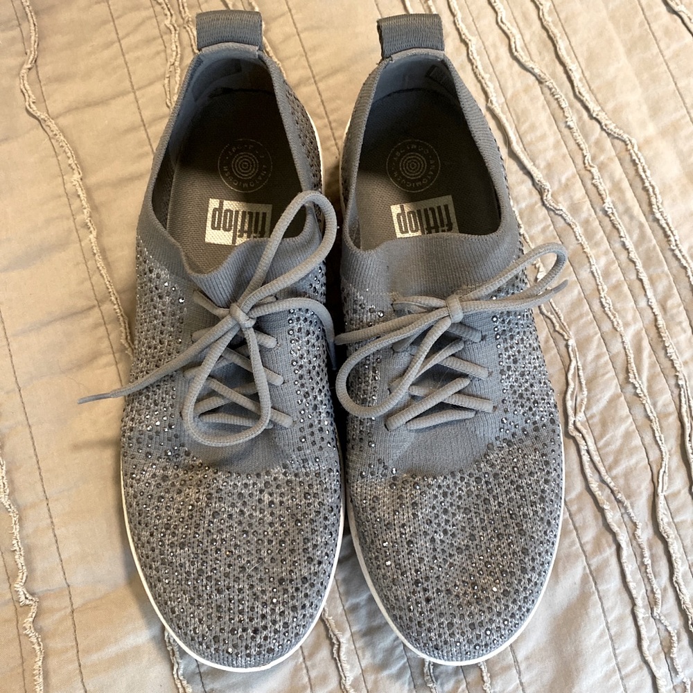 FitFlop 8.5 Uberknit Rhinestone Sneakers